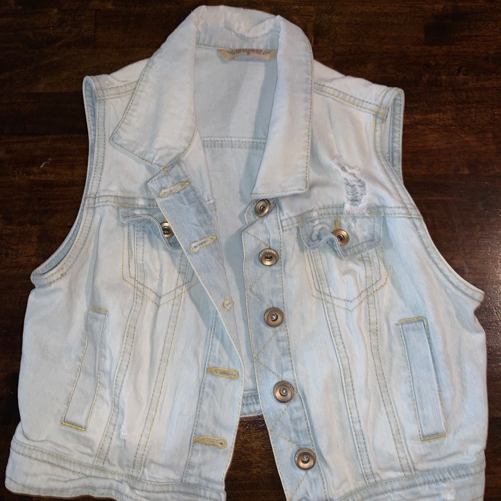 denim vest